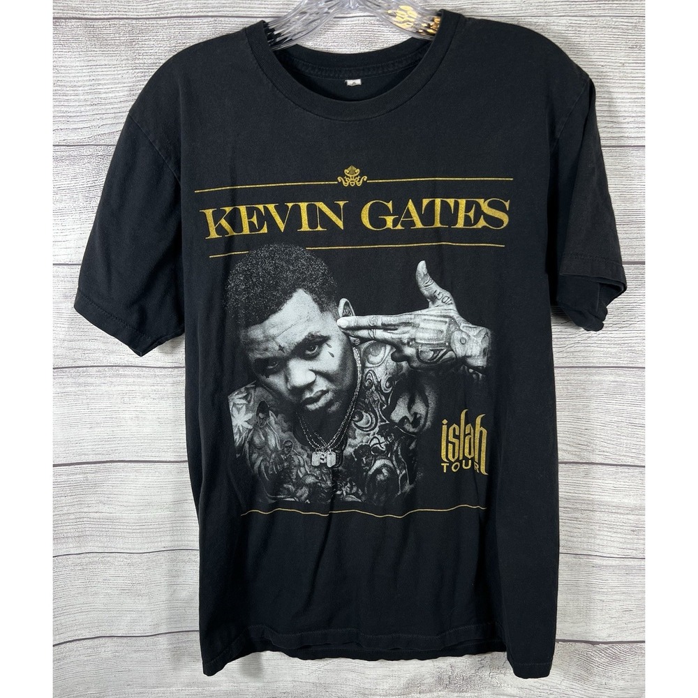 Kevin Gates Islah Tour Graphic T Shirt Black Women's Medium Large